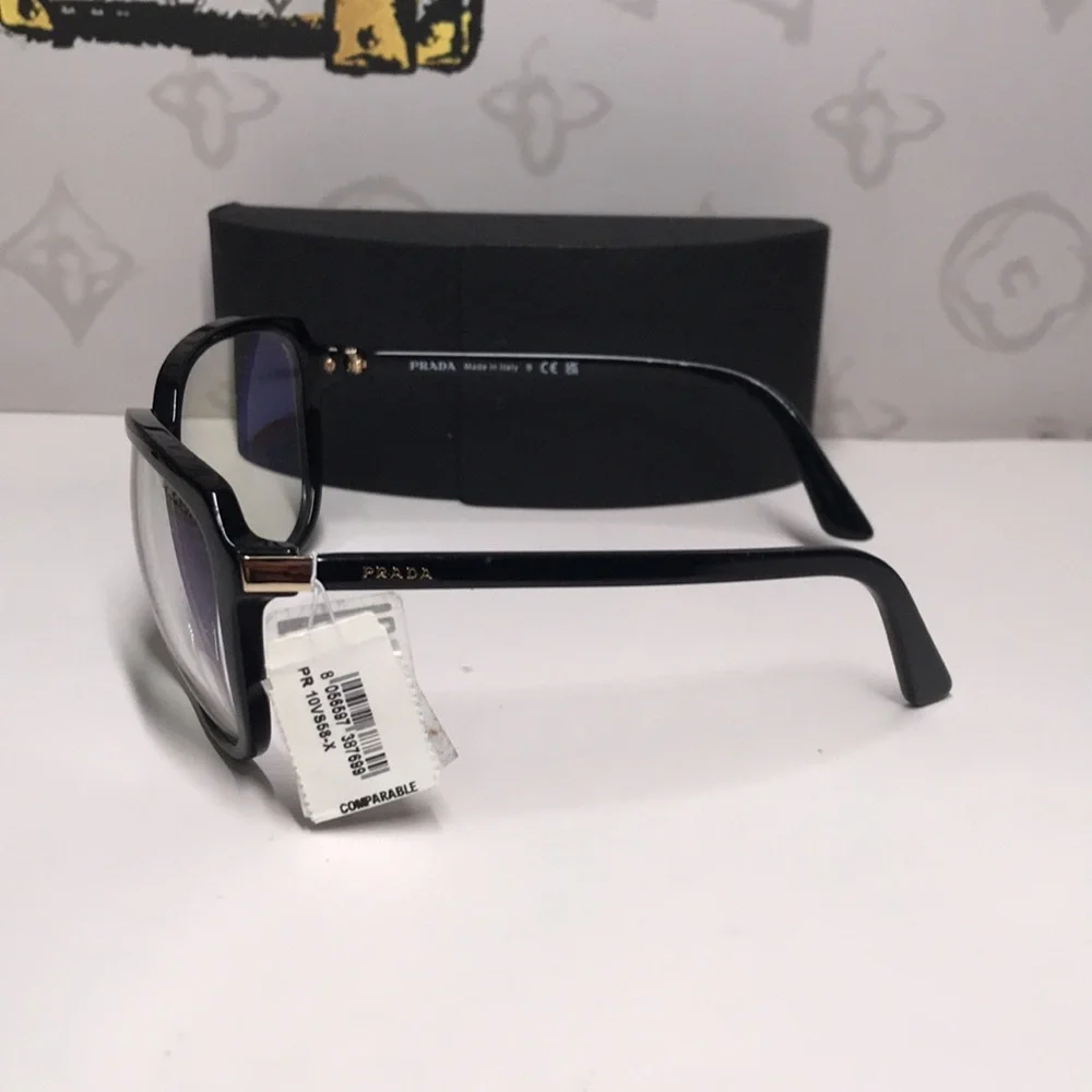 New Authentic Prada SPR 10V 1AB-09H Women’s Fashion Glasses – Black